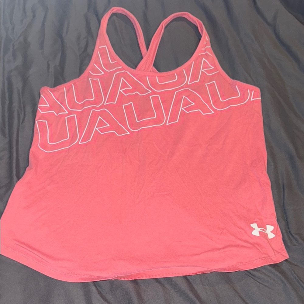 Under Armour Pink Relaxed Fitted Tank Top